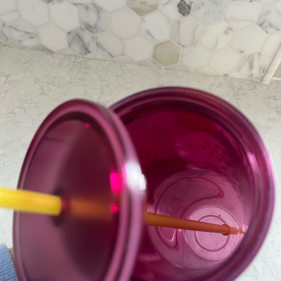 Starbucks Ombre Rainbow Floral Cold Cup 24oz Tumbler - Picture 6 of 7